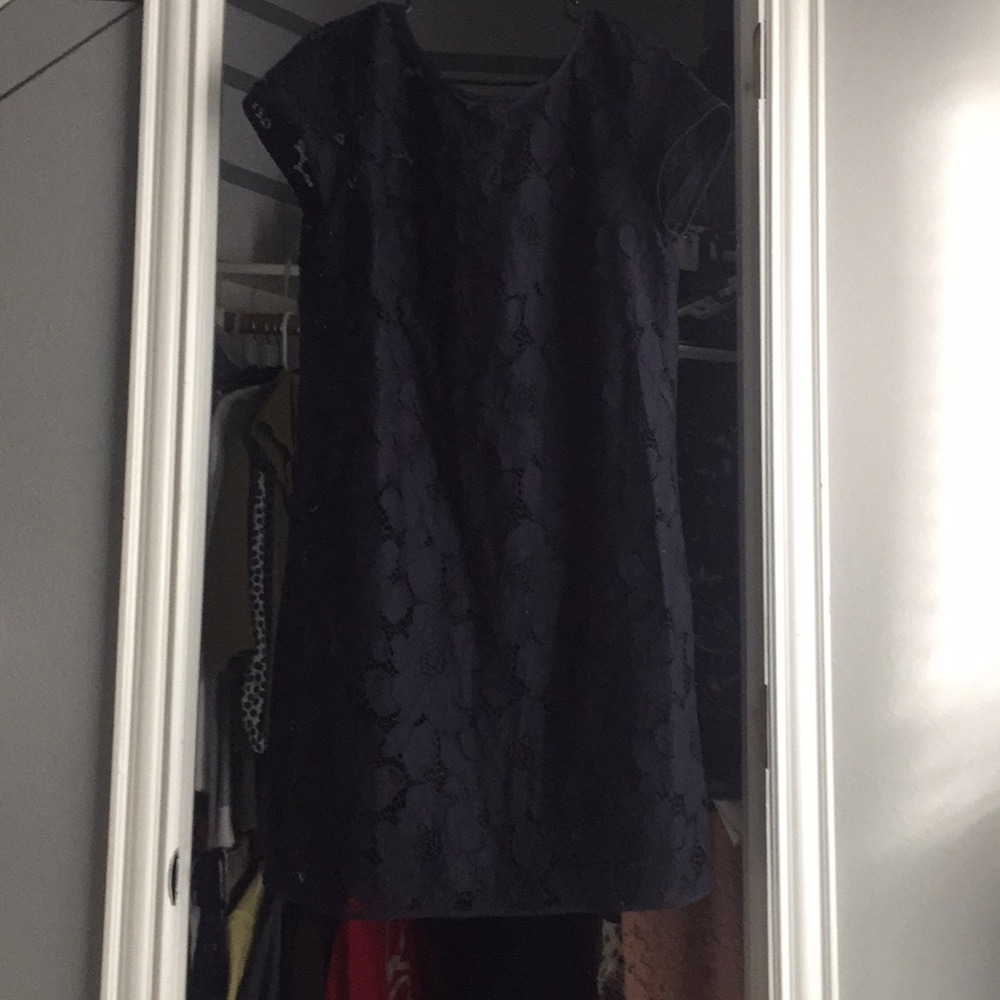 Navy blue lace dress